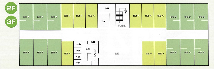 2階・3階平面図
